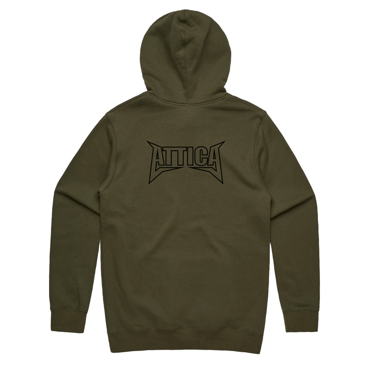 ATTICA 'MENTAL' Hooded Jumper - Army