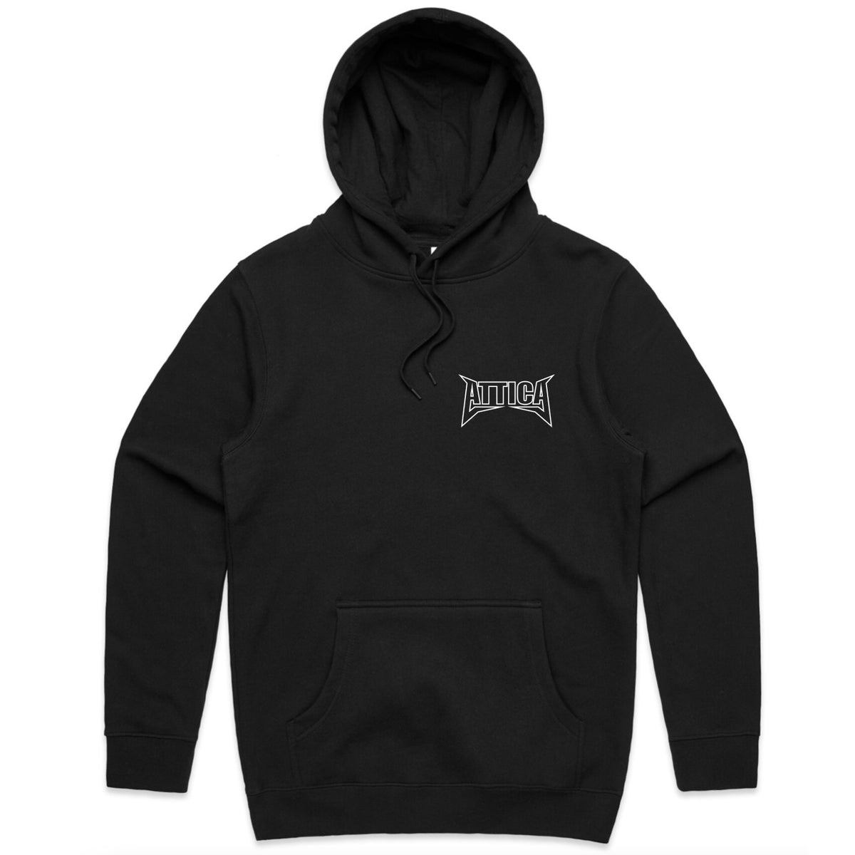 ATTICA 'MENTAL' Hooded Jumper - Black