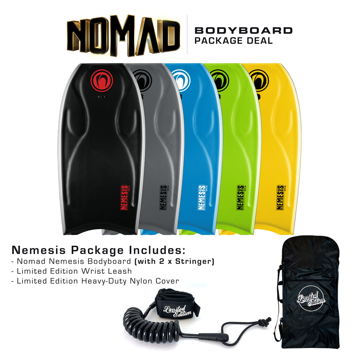 Bodyboard Package Deal - Nemesis Bodyboard Pack