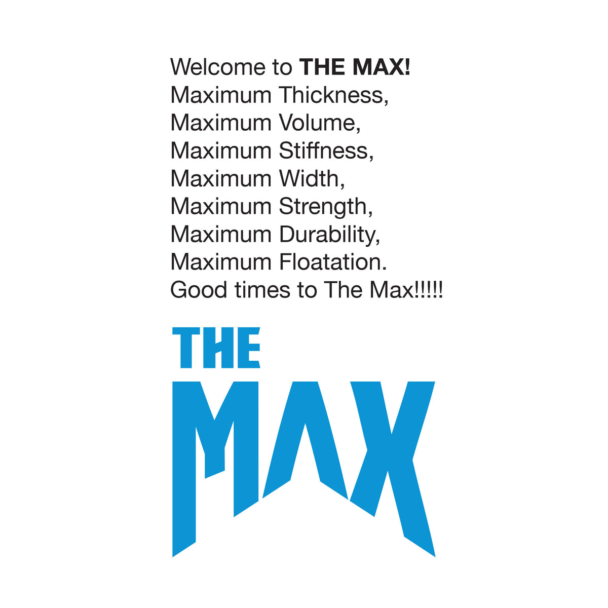 The Max - Premium PP Bodyboard (2 x Stringers)