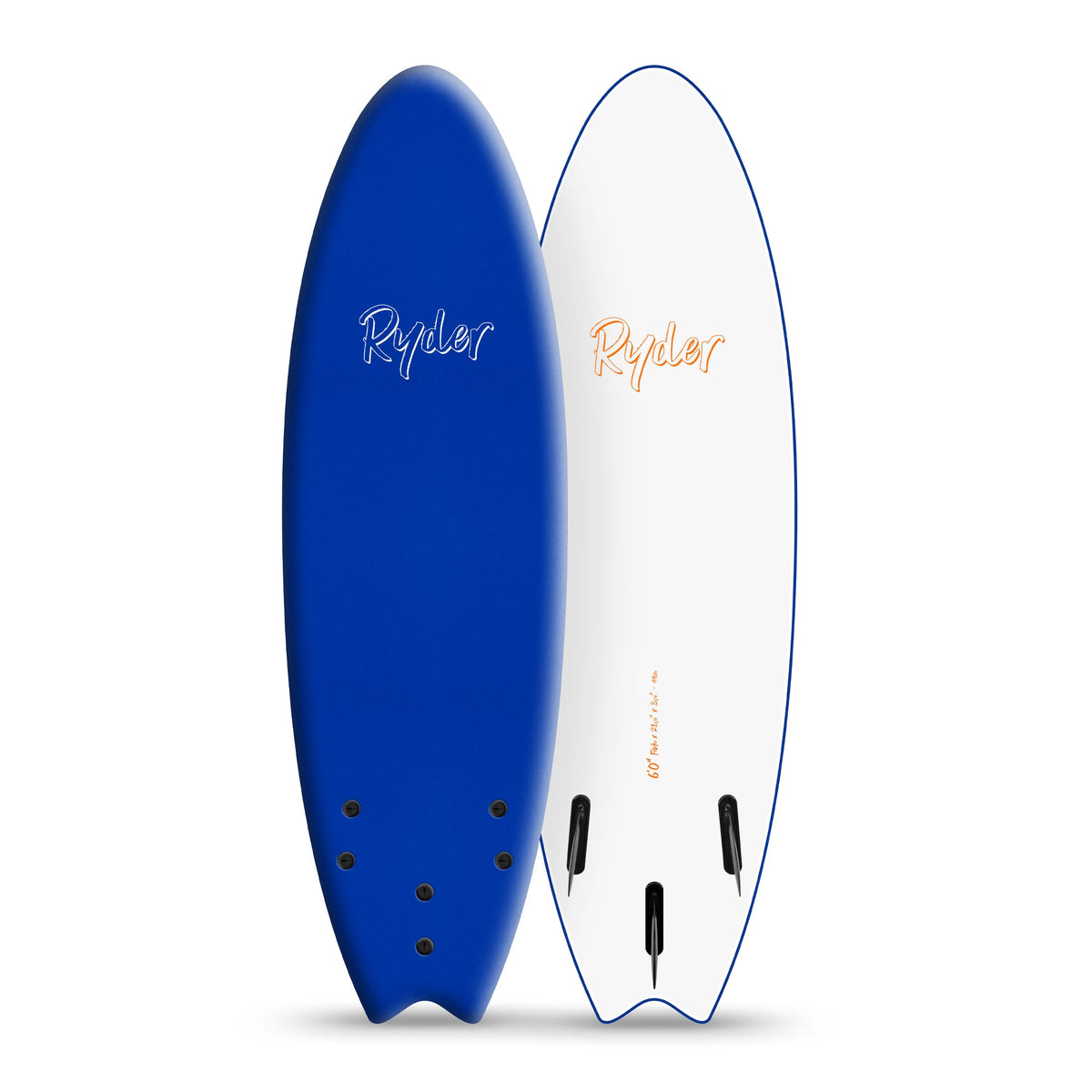 Ryder Fish Series | 6ft Soft Surfboard - Navy Blue