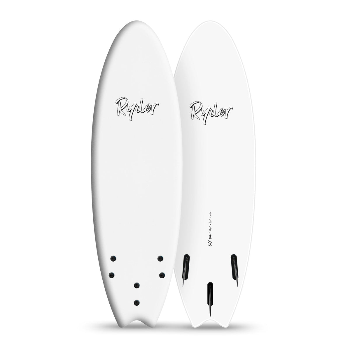 Ryder Fish Series | 6ft Soft Surfboard - White