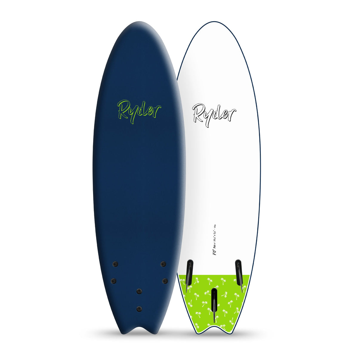 Ryder Fish Series | 7ft Soft Surfboard - Midnight Blue