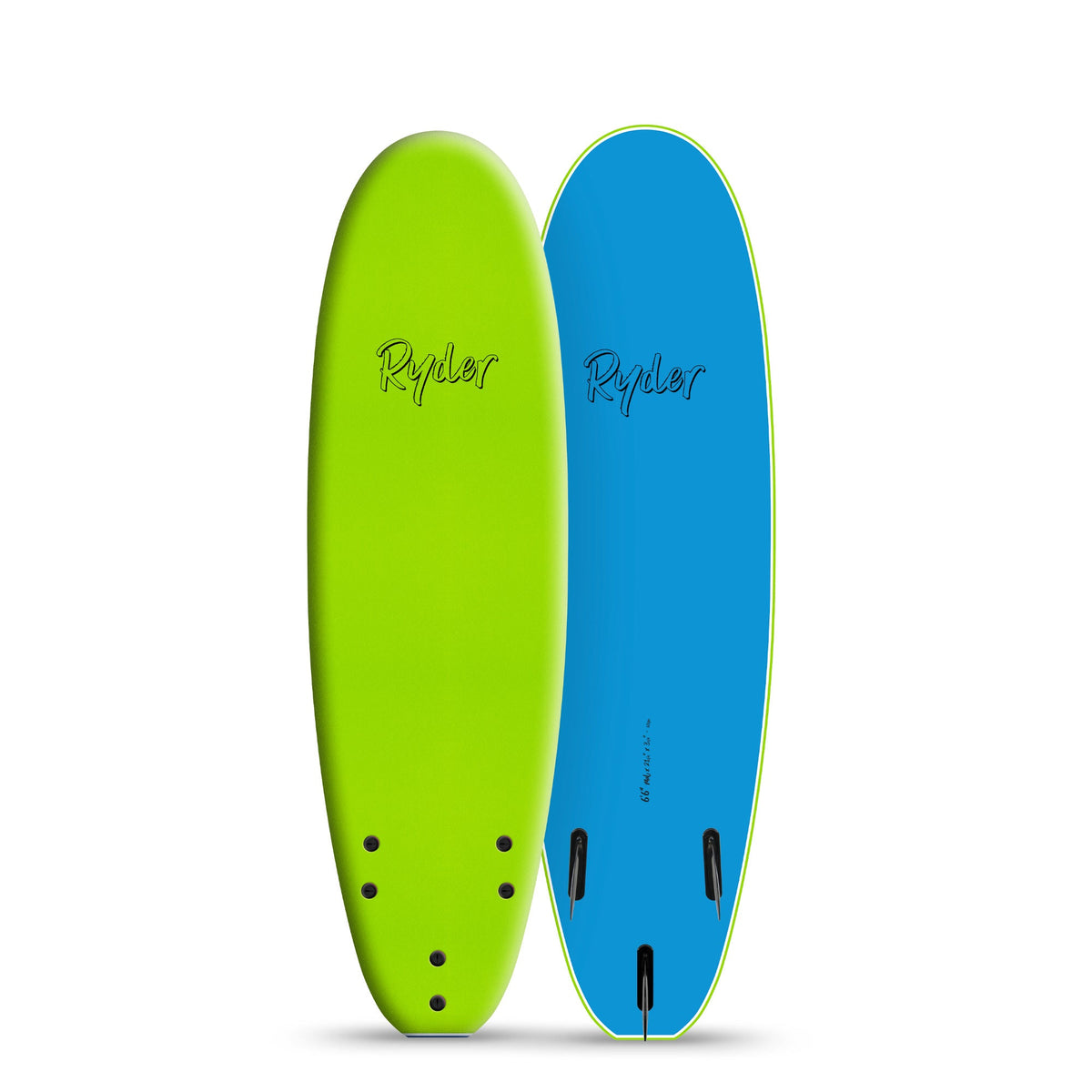 Ryder Mal Series | 6ft6in Soft Surfboard - Apple Green