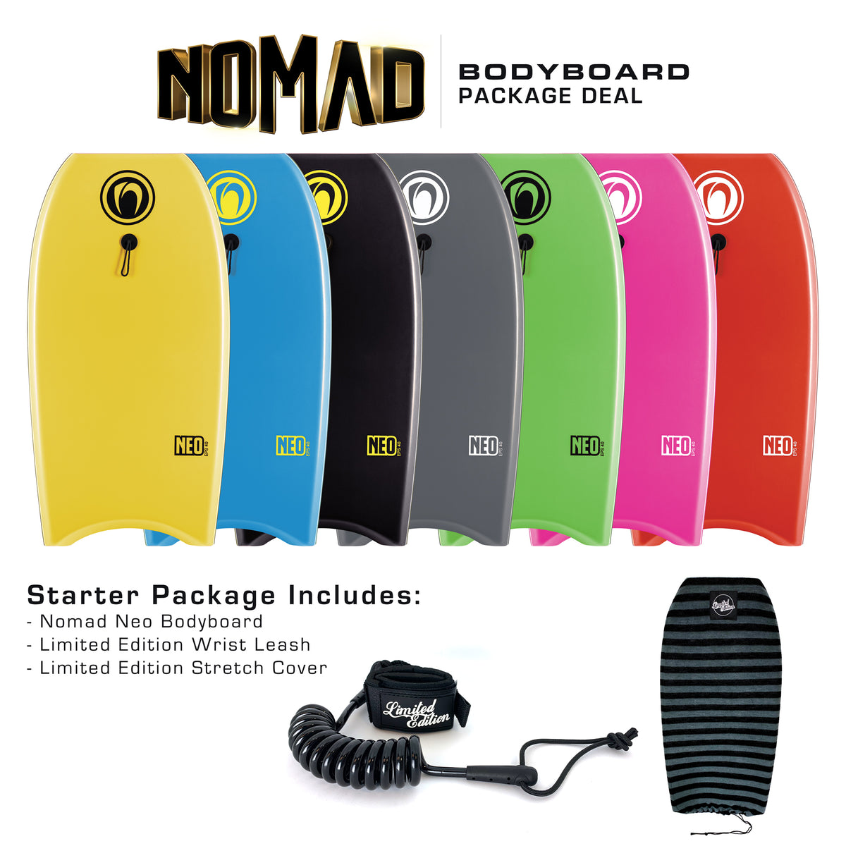 Bodyboard Package Deal - Neo Bodyboard Starter Pack
