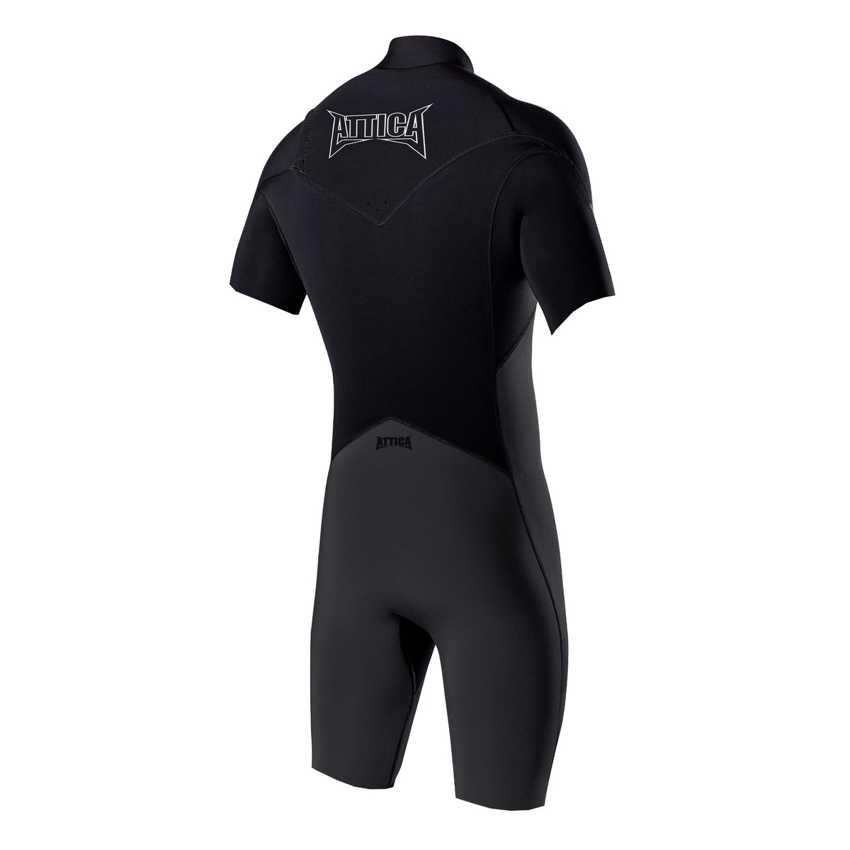 Attica OMEGA Short Sleeve Chest Zip 2/2MM Spring - GRAPHITE / BLACK