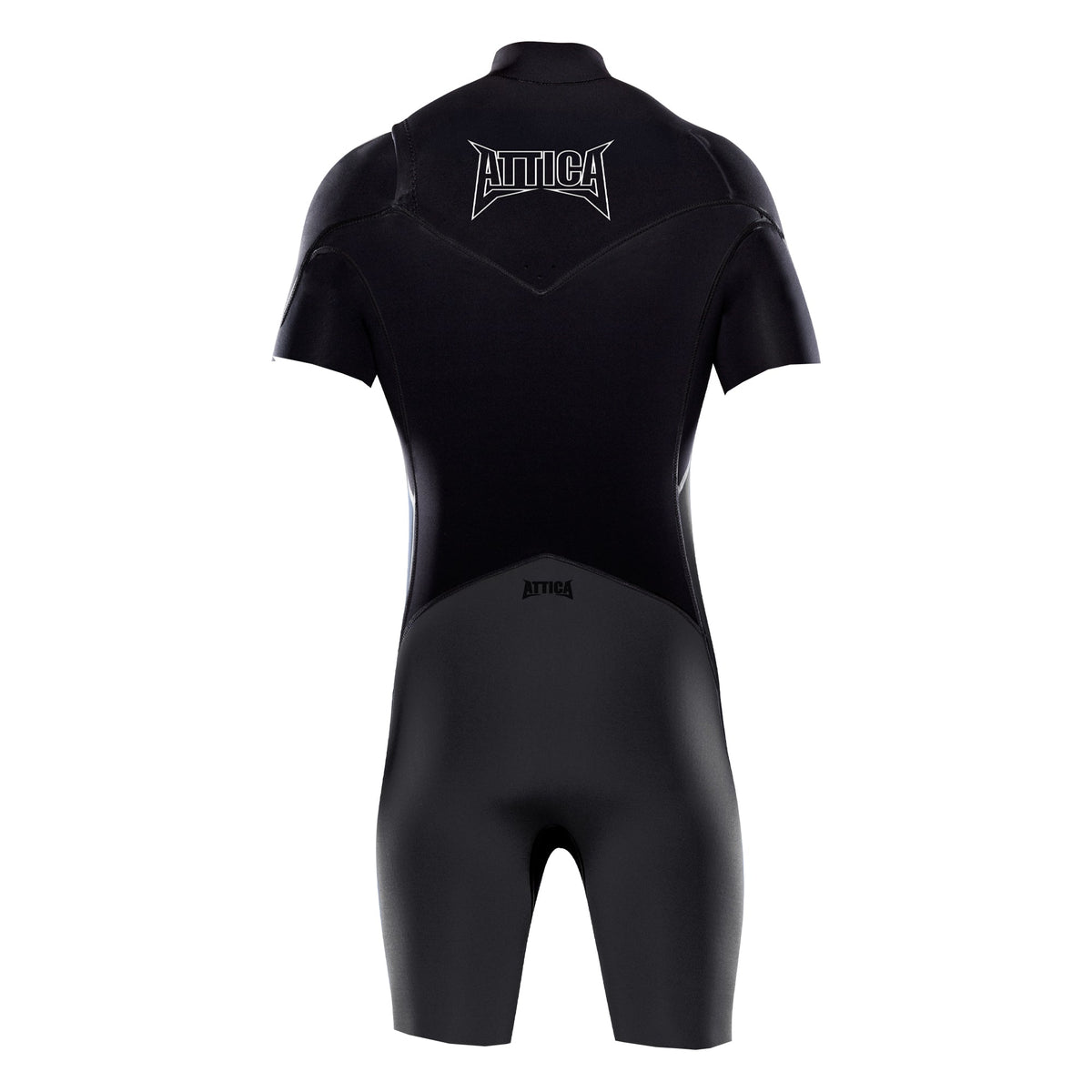 Attica OMEGA Short Sleeve Chest Zip 2/2MM Spring - GRAPHITE / BLACK