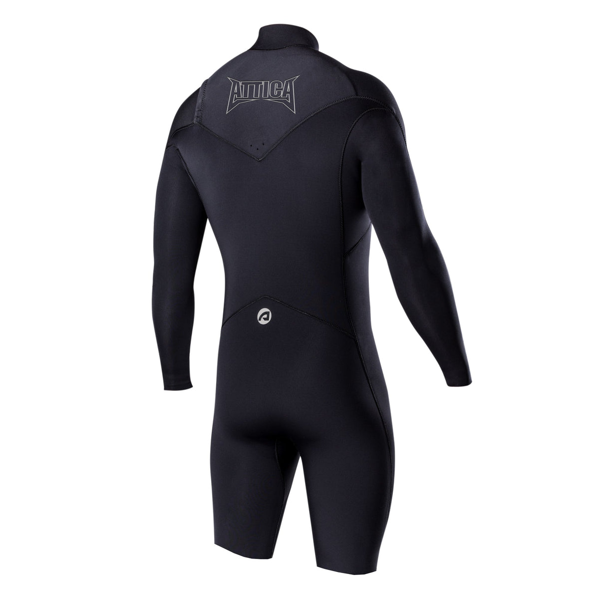 OMEGA Long Sleeve Chest Zip 2/2mm Spring - BLACK / SILVER